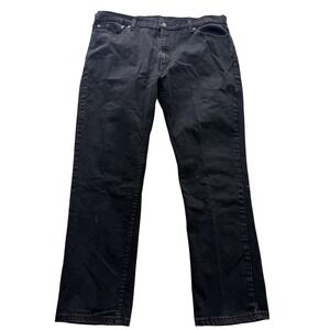 Levi's 511 Jeans Mens 40x30 Black Dark Wash Slim Tapered Denim Casual Pants